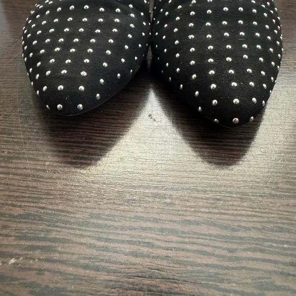Steve Madden Women’s Black Multi Tempting Mules W/ Silver Studs - Picture 5 of 11